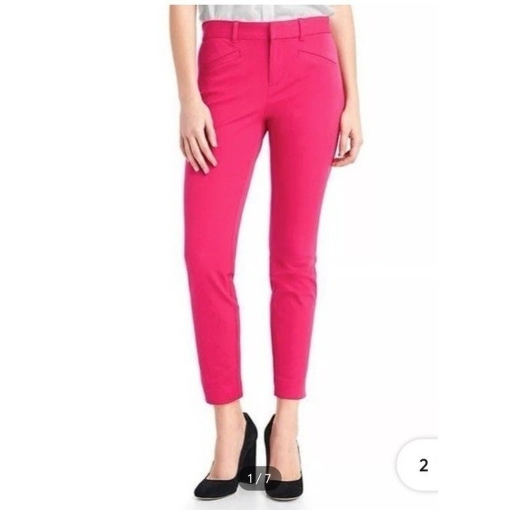 GAP Curvy Signature Skinny Ankle Pants Fuchsia Womens Size 16 (0044)